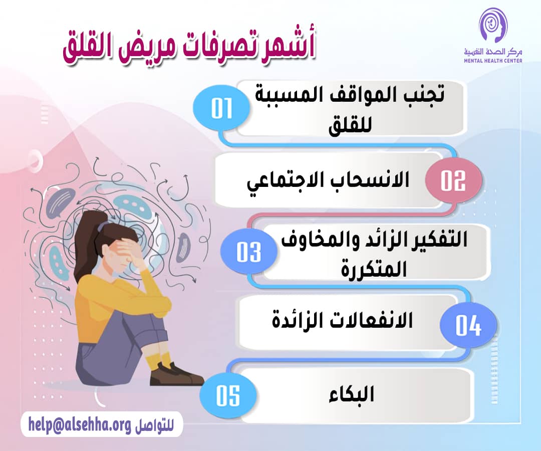 تصرفات مريض القلق وطريقة التعامل معه